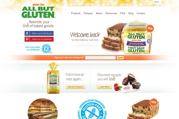 allbutgluten.ca site used Abg-match