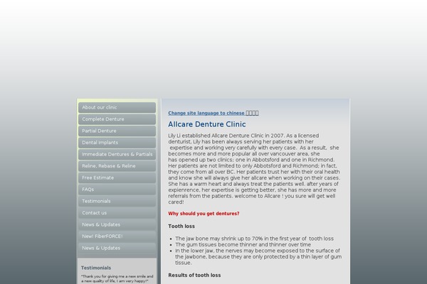 WordPress website example screenshot