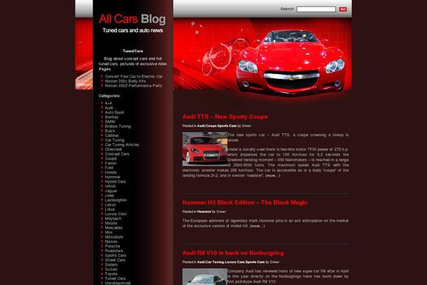 allcarsblog.com site used Wp-car