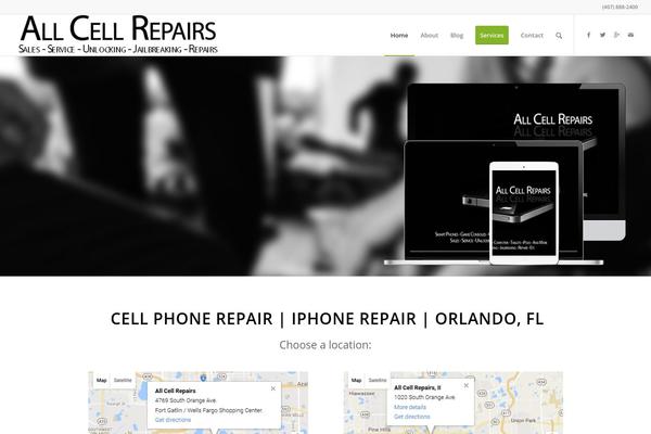 Enfold theme site design template sample