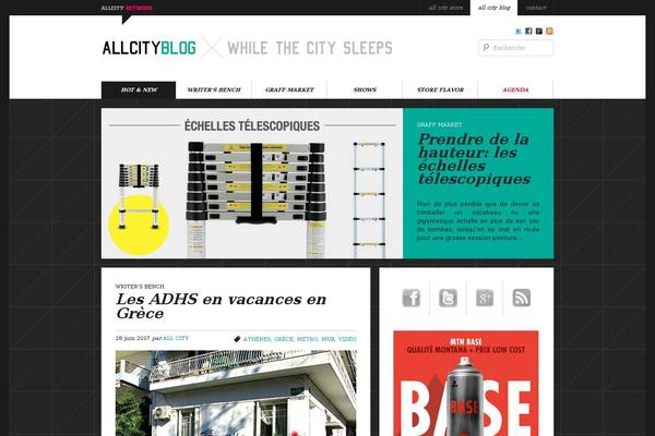 allcityblog.fr site used Twentyeleven-allcity