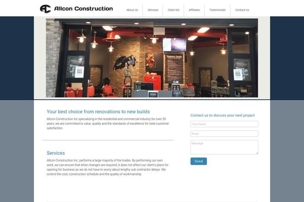 allconconstruction.ca site used Allcon