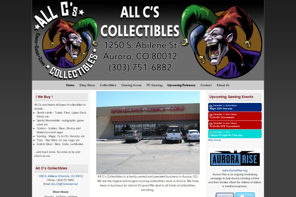 allcscollectibles.com site used Aspen