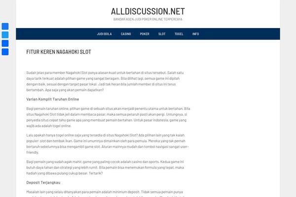 alldiscussion.net site used Blogeasy