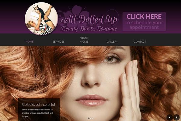 alldolledupbeautybar.com site used Outreach Pro