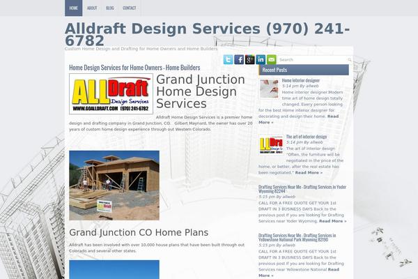 alldraft.com site used Architect Theme