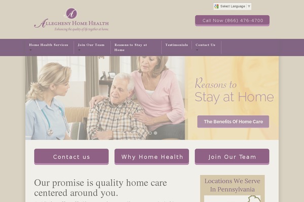 alleghenyhomehealth.com site used Allegheny