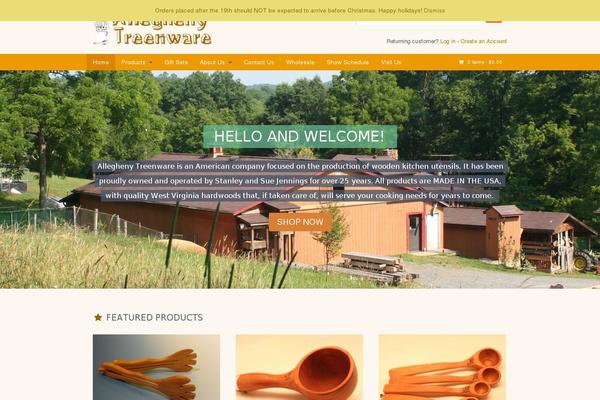 alleghenytreenware.com site used Storefront Child