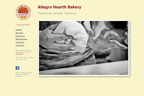 Allegro theme site design template sample