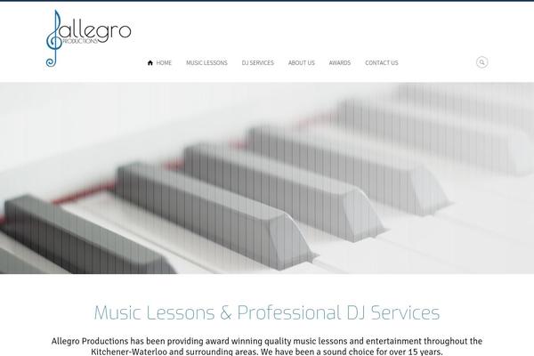 Allegro theme site design template sample