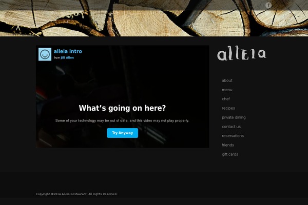 alleiarestaurant.com site used Options1