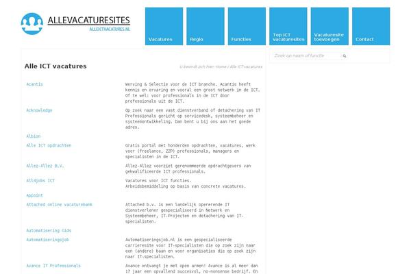 alleictvacatures.nl site used Ictic