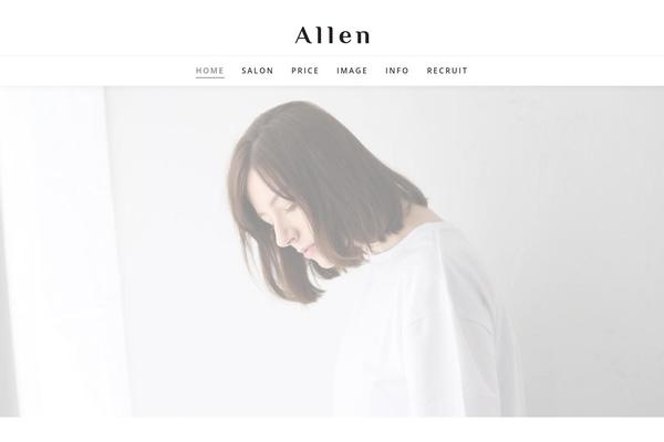 allen-salon.com site used The7 Child