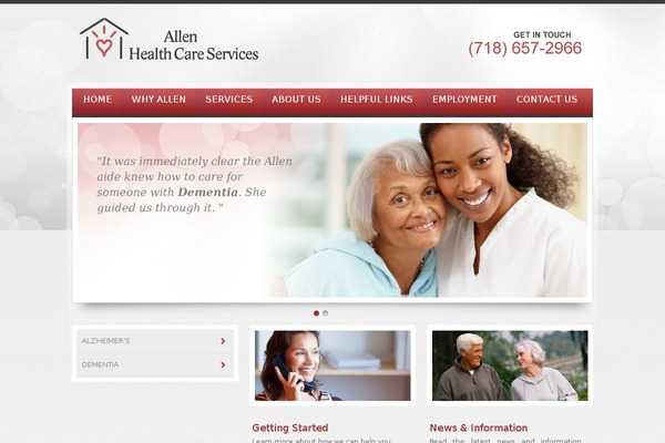 WordPress website example screenshot