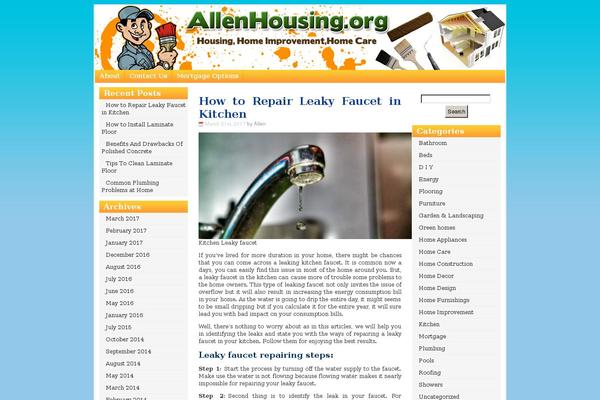 WordPress website example screenshot