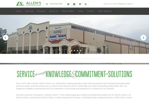 allenselectricmotors.com site used Orangecore