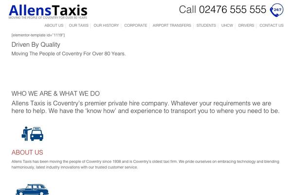 allenstaxis.com site used Allens-taxis