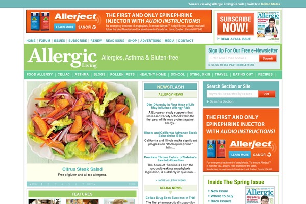 allergicliving.com site used Allergic2016