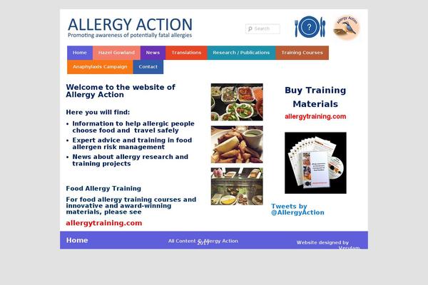 allergyaction.org site used Allergyaction