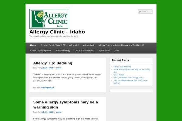 WordPress website example screenshot
