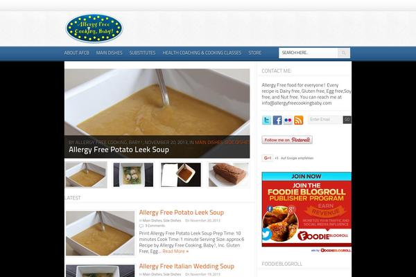 Foodpress theme site design template sample