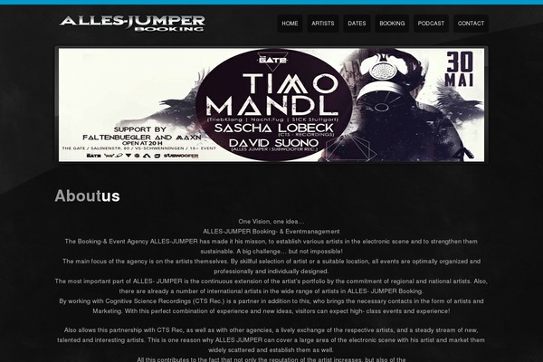 WordPress website example screenshot