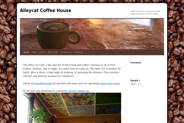 alleycatcoffeehouse.com site used Alleycat