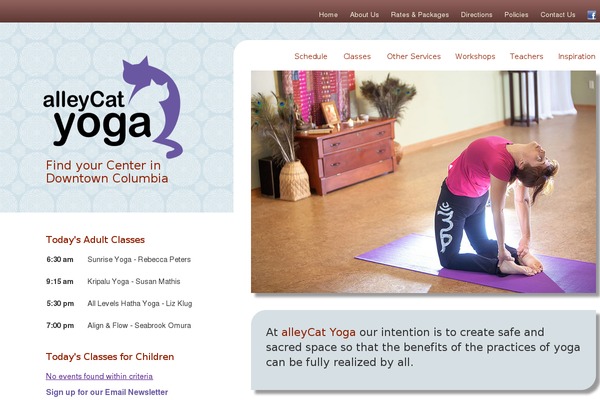 alleycatyoga.com site used Alleycat_yoga