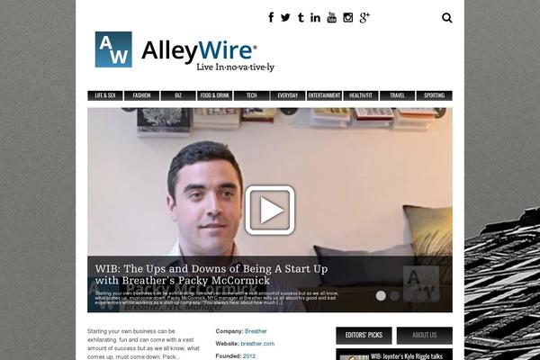 alleywire.com site used Alleywire