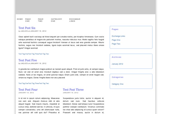 Base theme site design template sample