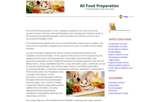 allfoodpreparation.com site used Julia5.7