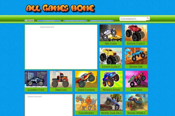 Game theme site design template sample