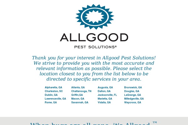 allgoodpestsolutions.com site used Allgood-geofail