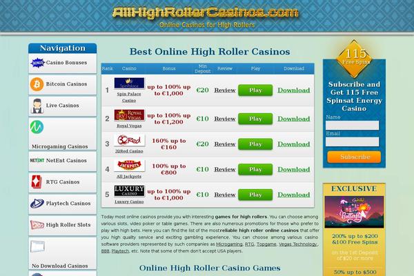 allhighrollercasinos.com site used Allhigh