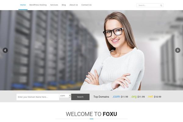 Foxuhost theme site design template sample