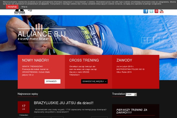 alliancebjj.pl site used GymBase