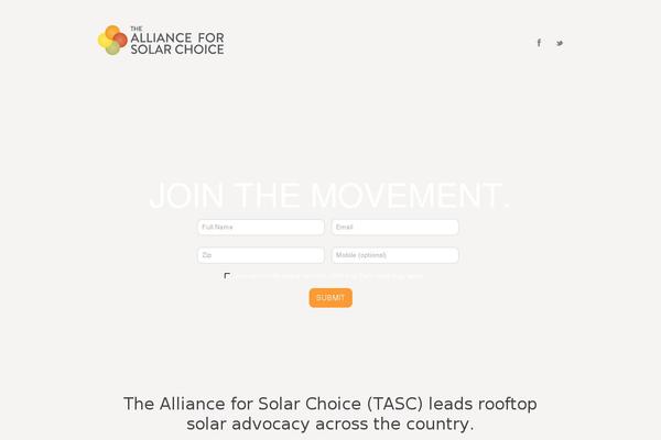 allianceforsolarchoice.com site used Tasc