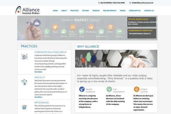 allianceinsurance.in site used Iodtheme