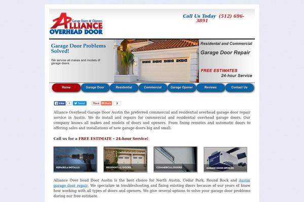 allianceoverheaddoor.com site used Allianceoverheaddoor