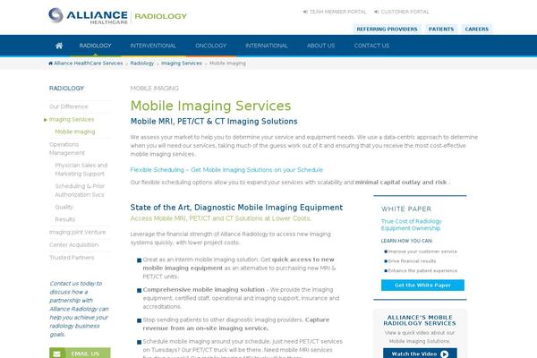 allianceradiology-us.com site used Alliance