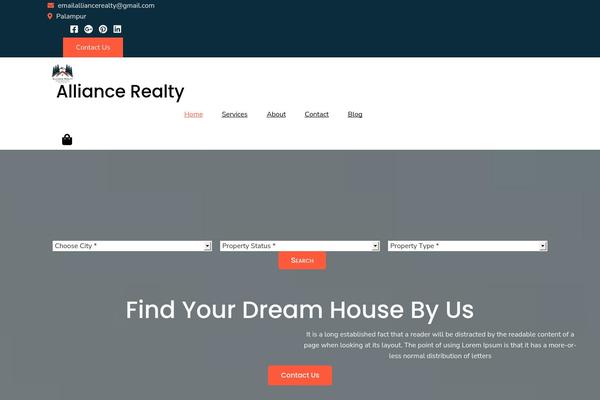 Houzez theme site design template sample