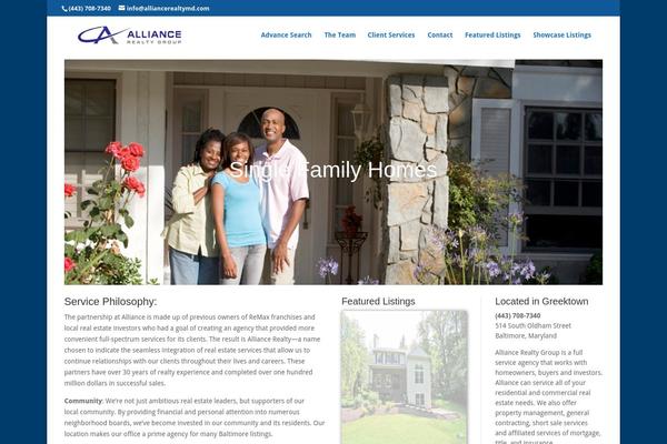Divi theme site design template sample
