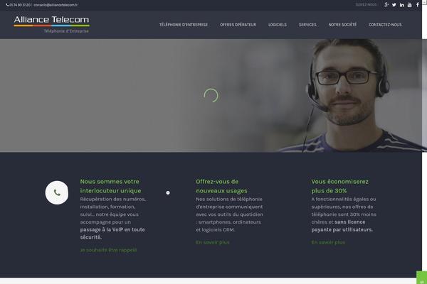alliancetelecom.fr site used Bizcare