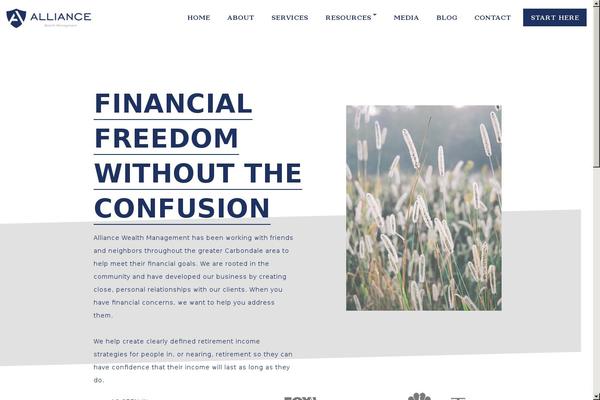 WordPress website example screenshot