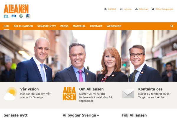 alliansen.se site used Alliansen