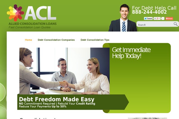 allieddebtconsolidationloans.com site used Acl
