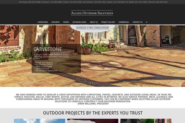 Allied theme site design template sample