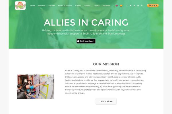 Enfold theme site design template sample