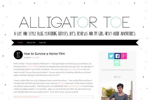 alligatortoe.com site used Marykate-wpcom