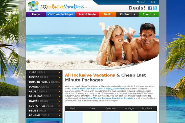 allinclusivevacations.ca site used Alv